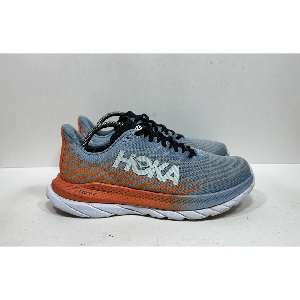 Hoka One One Mach 4 Shoes Mens Size 9.5 Blue Running Sneakers 1127893 MSPBL